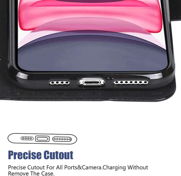 iPhone 11 cover med kortplads Sort 69
