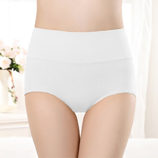 Trosor med hög midja (5-pack) Vit M Vit M White