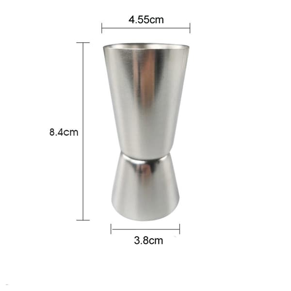 Dubbelt Mätglas – Cocktailmått 30/60ml silver Silver