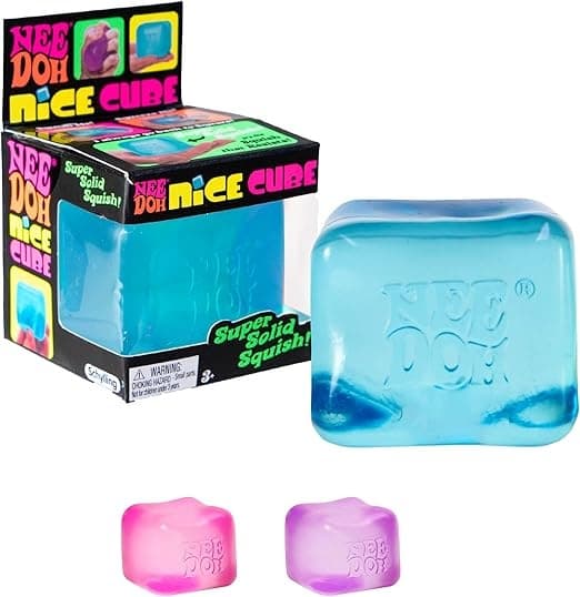 Needoh Nice Cube Stressball og sensorisk leketøy 3-pakning 3st（RBP）