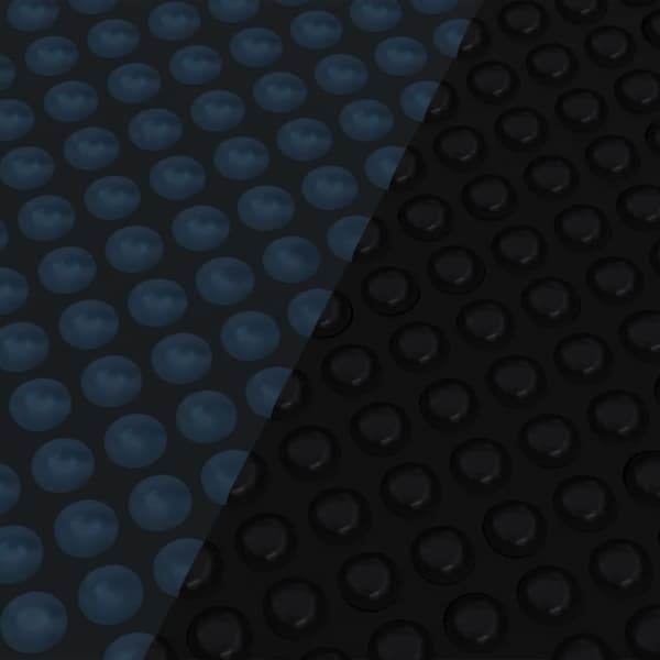 vidaXL Poolvarmefolie PE 455 cm Sort og Blå black Svart