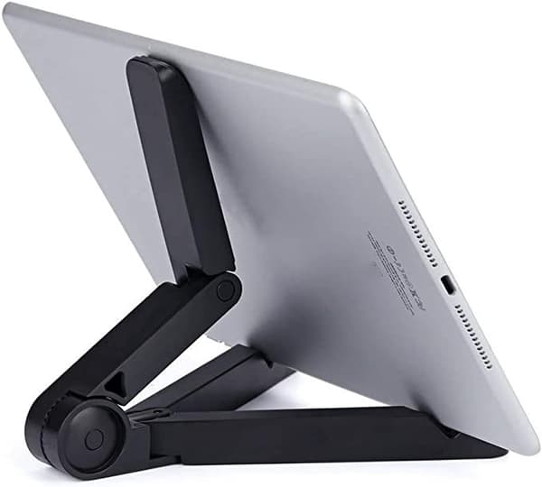 Justerbart tabletstativ, foldbart telefonstativ til skrivebord sort