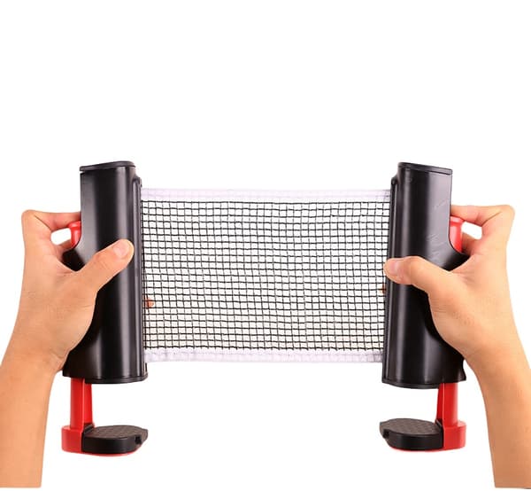 Infällbart nät för pingisbord Svart+Röd 315 Black+Red