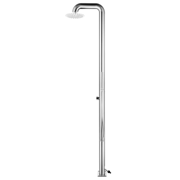 vidaXL Utendørsdusj 225 cm rustfritt stål