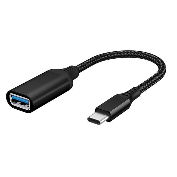USB-C–USB 3.0 -sovitinkaapeli 5 Gbps musta 21 Black