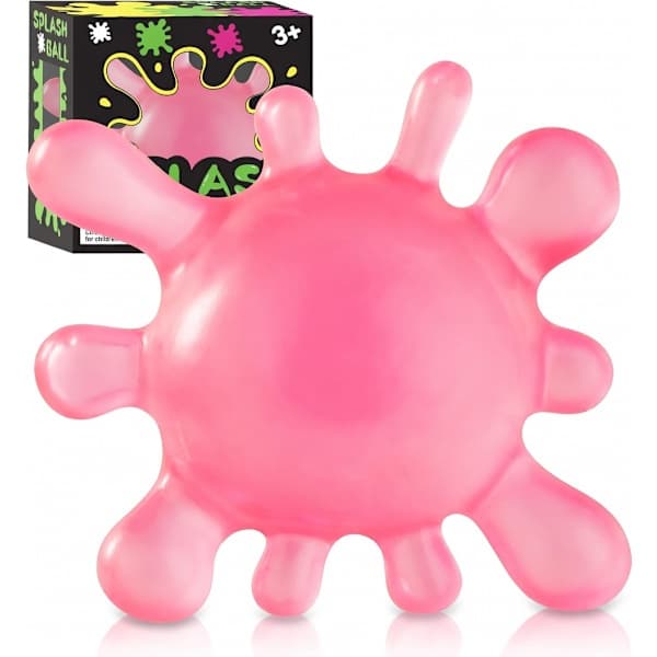 NeeDoh Kids Squeeze Ball, Splat Stick Squishy Legetøj, Squeeze Splash Legetøj, Lindrer Angst, Ice Soft Squeeze Cube Maltose Bolde Blå Blue