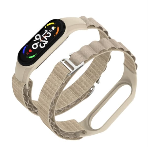 Nylonranneke Xiaomi Smart Band 76543 Beige 9 Beige