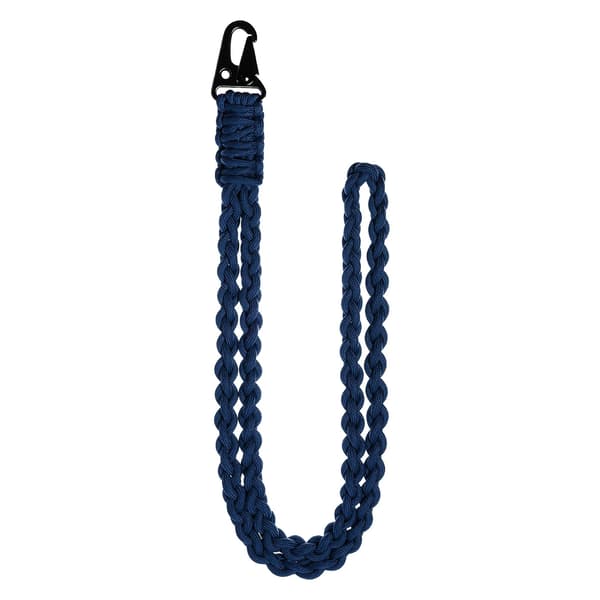 Multifunktionel håndvævet Paracord nøglering blå 47 Blue