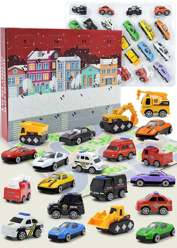 Julekalender Biler - Julekalender med Legetøjsbiler multicolor multifärg