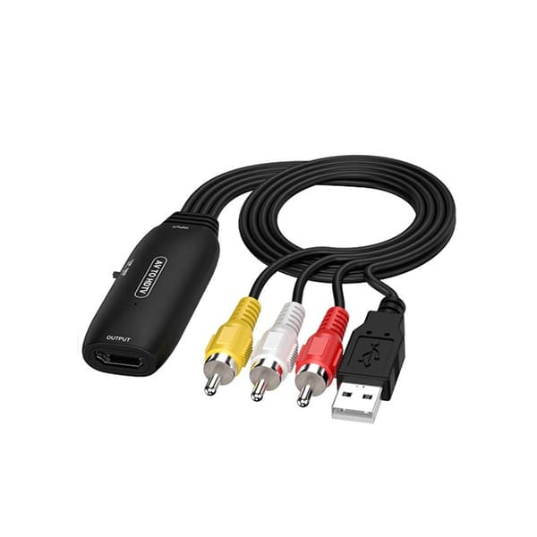 AV til HDMI-konverterkabel - RCA Composite til HDMI-adapter med USB-strøm 76