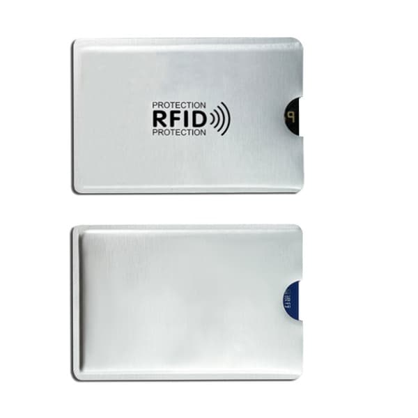 Korthållare med RFID-blockering, 10-pack Silver 18 Silver