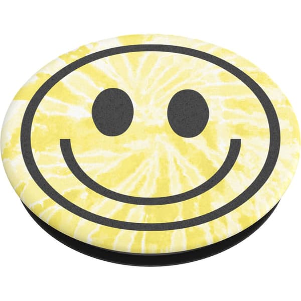 Tie Dye Smiley Avtakbart grep med justerbar funksjon Gul