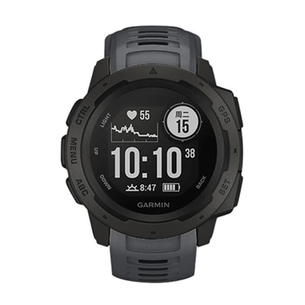 Silikonerem til Garmin Instinct/Esports/Tide/Solar Grå 25 Grey