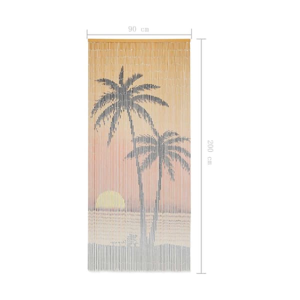vidaXL Bambusovi verho 90x200 cm multicolor multifärg