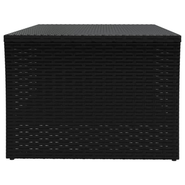 vidaXL sofabord sort 100x50x40 cm polyrattan