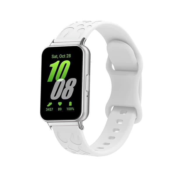 Silikonrem til Samsung Galaxy Fit3 Hvit 18 White