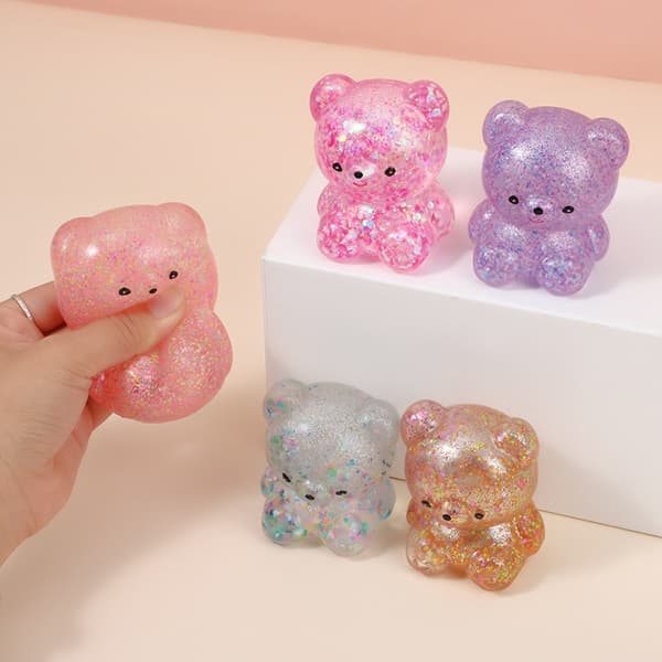 Björnleksak Glitter Gummy Bear Needoh e Djurleksak