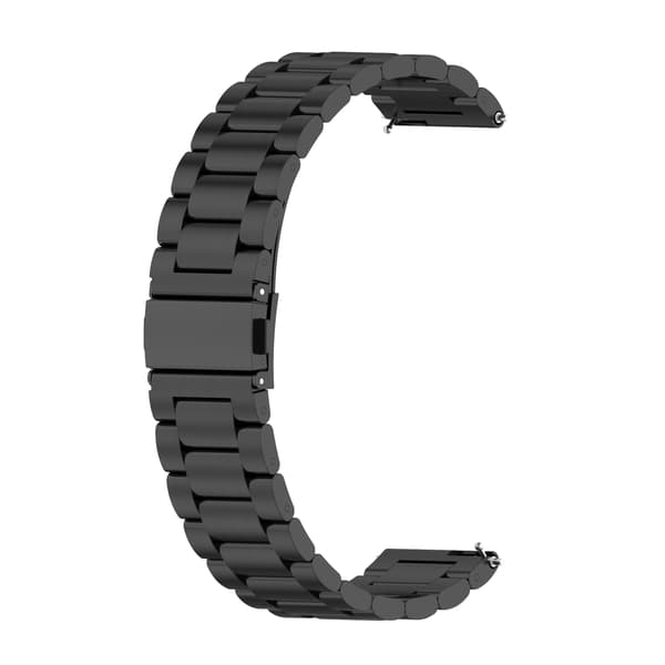 Urrem 22 mm Huawei Watch GT/Magic/TicWatch Pro rustfrit stål Sort 102 Black