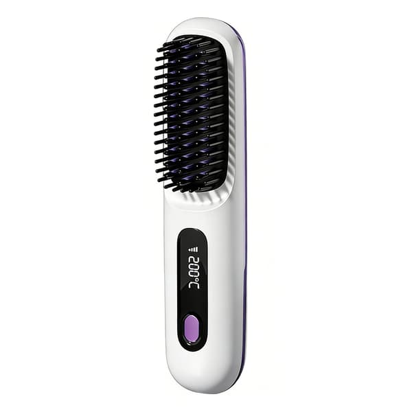 S7 Bärbar Sladdlös Plattång & Lockkam Vit 400 White