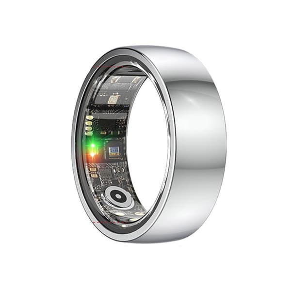 Smart Ring R1000 – Søvnmonitor, Bluetooth 5.0, Blodoksygenmonitor Sølv 11 Sølv 11 Silver