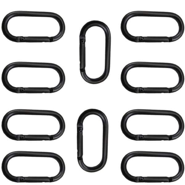 Karabinhager, 10-pak Sort 49 Black