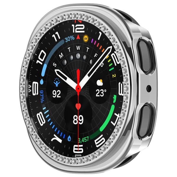 Stilig deksel til Samsung Galaxy Watch8 40mm Sølv 4 Silver