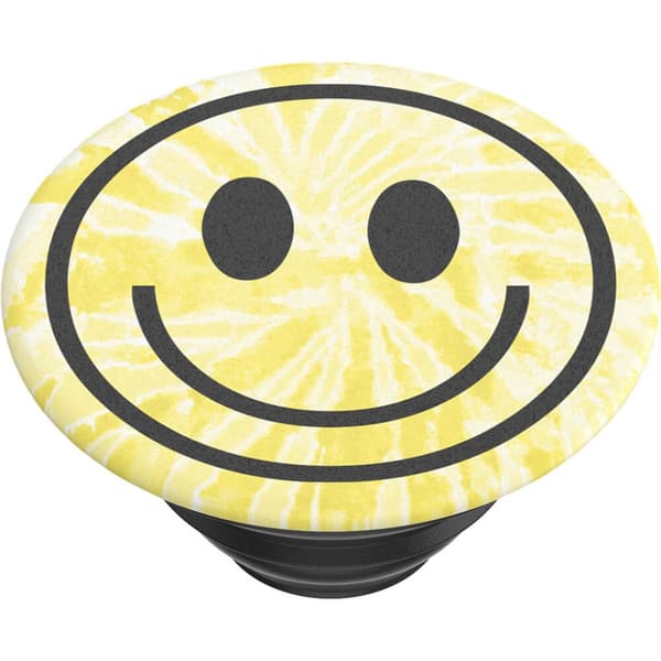 Tie Dye Smiley Avtakbart grep med justerbar funksjon Gul