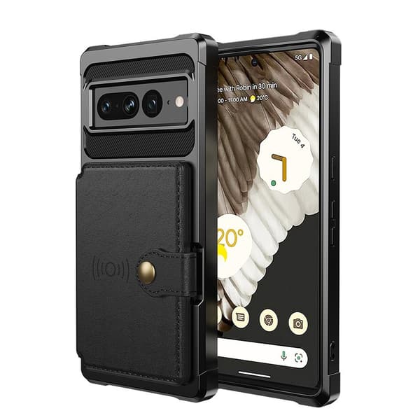 Skyddande Google Pixel 7A-telefonfodral med korthållare 89
