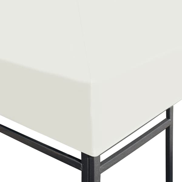 vidaXL Paviljongtak 310 g/m² 3x3 m Kremhvitt