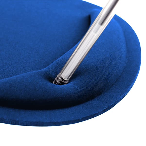 Ergonomisk rund musematte med håndleddsstøtte, blå 26 Blue