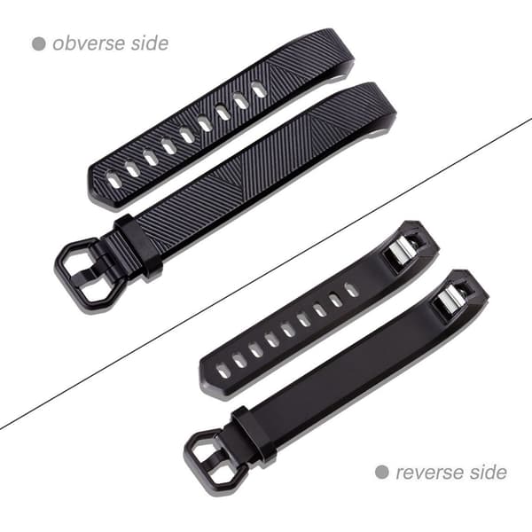 Erstatningsrem til Fitbit Alta HR/Alta/Ace Sort L Sort L Black