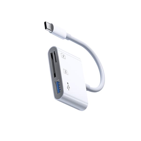 INF 3-i-1 kortleser, USB-C til SD/TF/USB