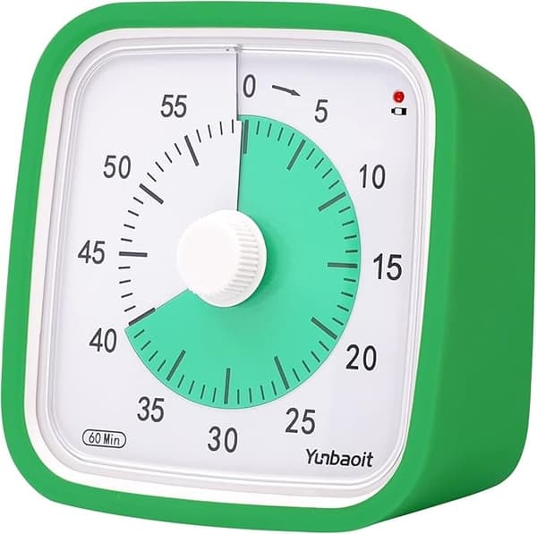 Visuell Timer 60min - klasseromsskole for barn green