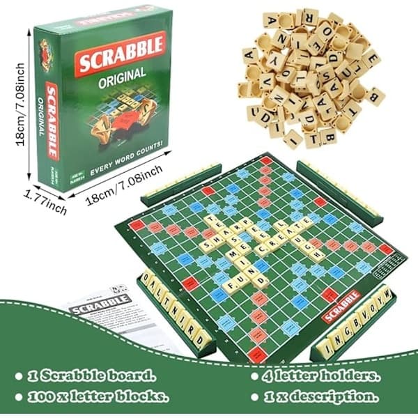 Engelsk Scrabble legetøj