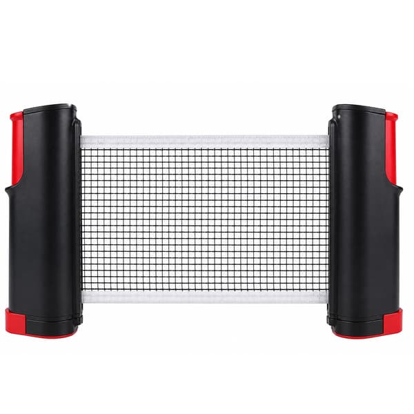 Infällbart nät för pingisbord Svart+Röd 315 Black+Red