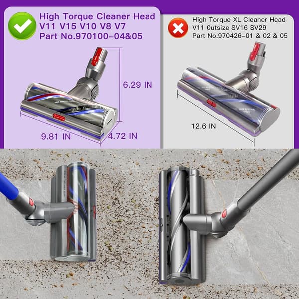 Uppgraderat motorhuvud för Dyson V10 dammsugare 910