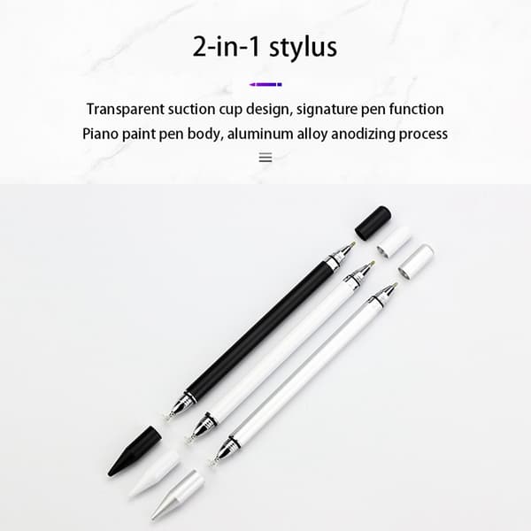 i 1 Styluspenna med skrivfunktion Vit 1-pack 19