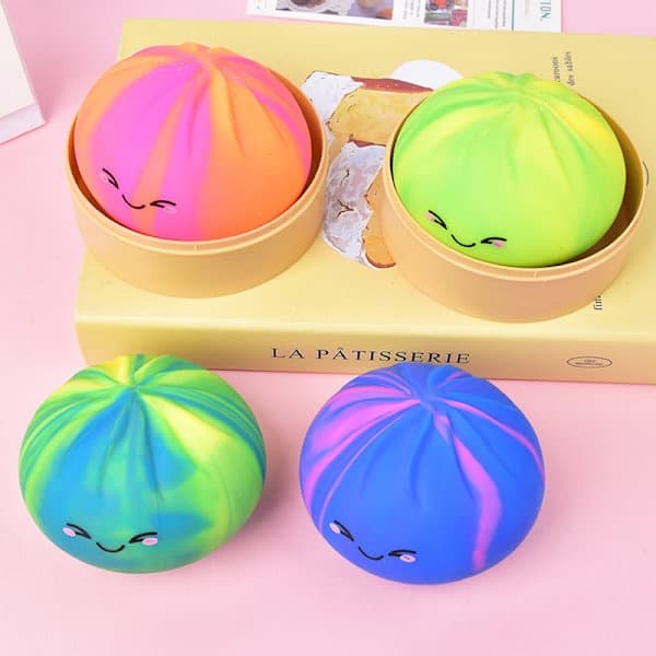 Jumbo Squishy Bulle Stressavlastande Leksak Långsamt Stigande Bröd Squishy Söt Matleksak Present S (5,3 × 4,5 cm) Gradientbulle S (5.3×4.5 cm) Gradientbulle