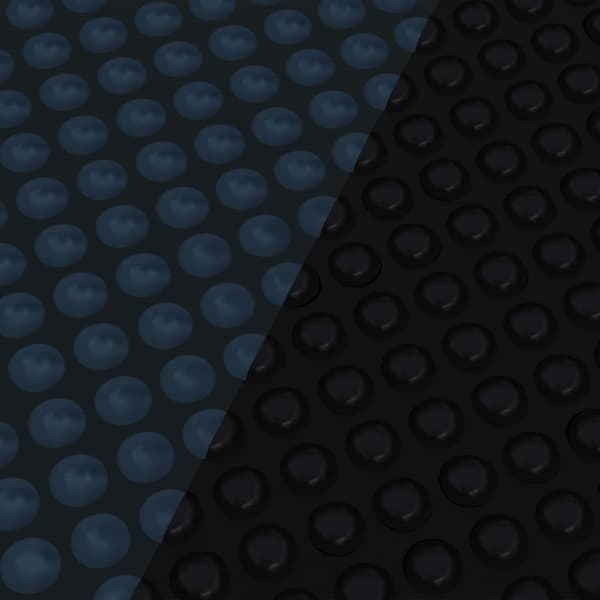 vidaXL Poolvarmefolie PE 549 cm Sort og Blå black Svart