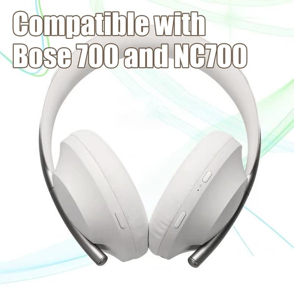Ørepuder til Bose 700/NC700 kunstlæder 1 par Grå 35 Grey