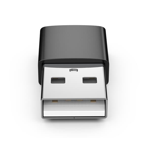 USB-A (hann) til USB-C (hunn) adapter Svart 7 Black