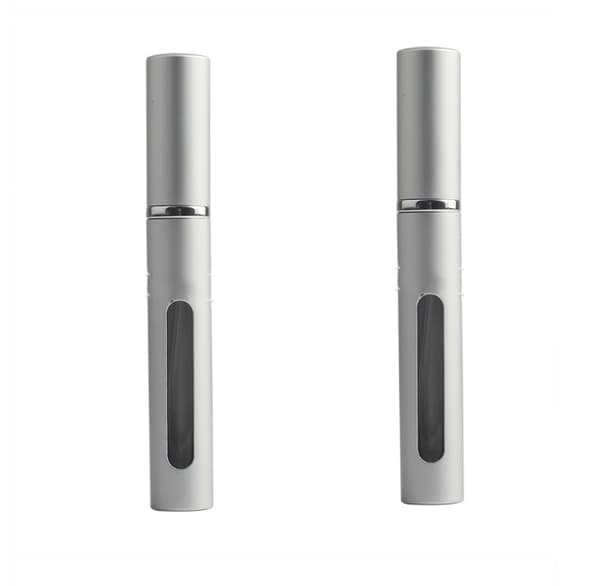 Liten påfyllningsflaska för parfym, påfyllningsbar 5 ml 2-pack silver 27 Silver