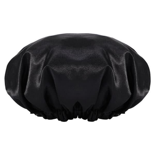 Satin sovehette - Svart 50