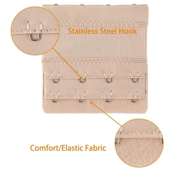 BH-förlängare Vit / Svart / Beige 3-pack 22