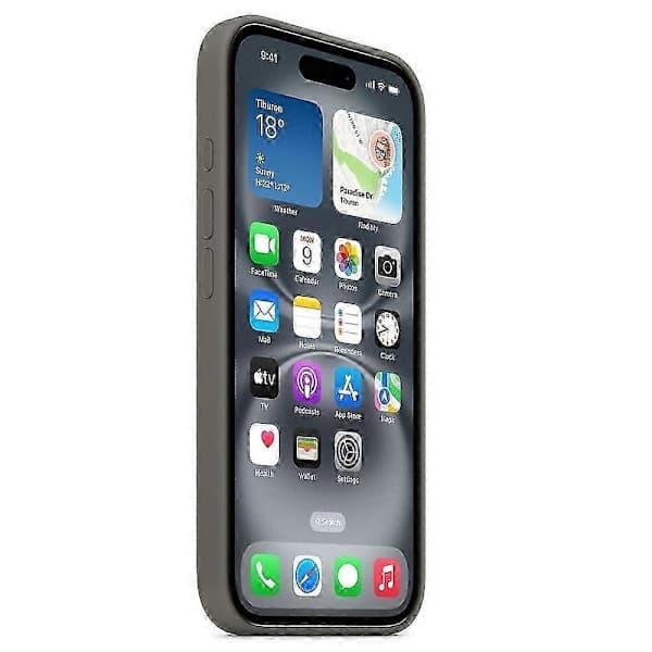Deksler til iPhone 16 Plus kompatibel med MagSafe, flytende silikon, bak [Induksjon Pop-up] (Grå)