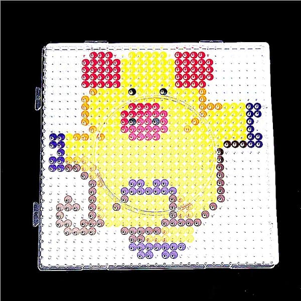 Stor perleplate for 5 mm perler, 15,5 cm