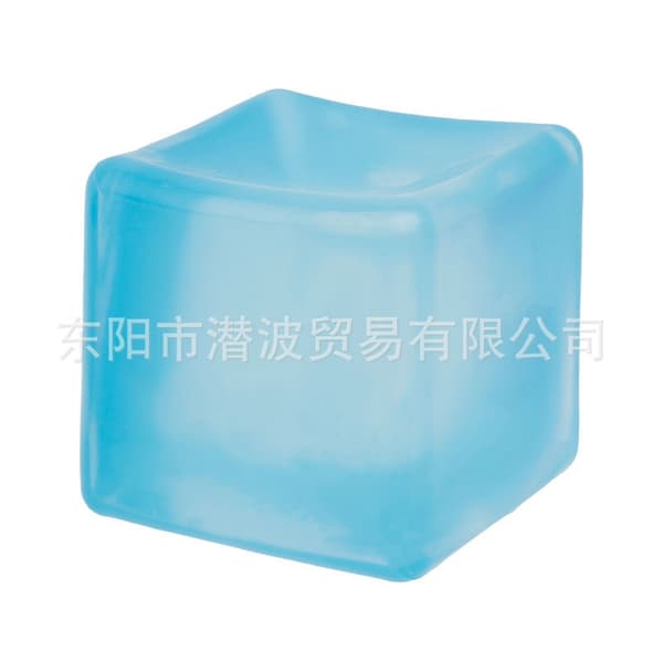 Squishy Stressbold Legetøj – Blødt Maltose Klemmelegetøj Langsomt Stigende Angstlindrende Legetøj *Solid Firkant - Blå* Solid color square - blue