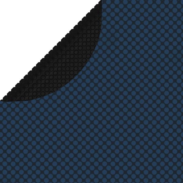 vidaXL Poolvarmefolie PE 455 cm Sort og Blå black Svart