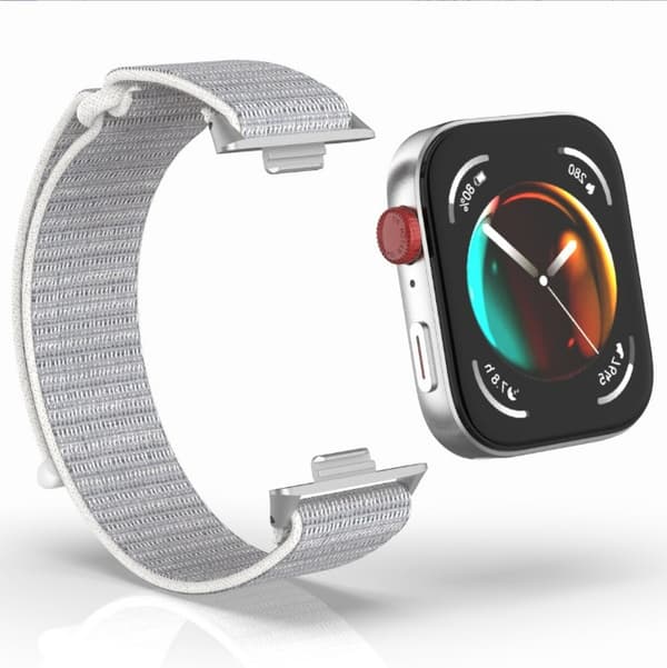 20 mm nylon urrem til Huawei Watch Fit 3 Grå 10 Grey