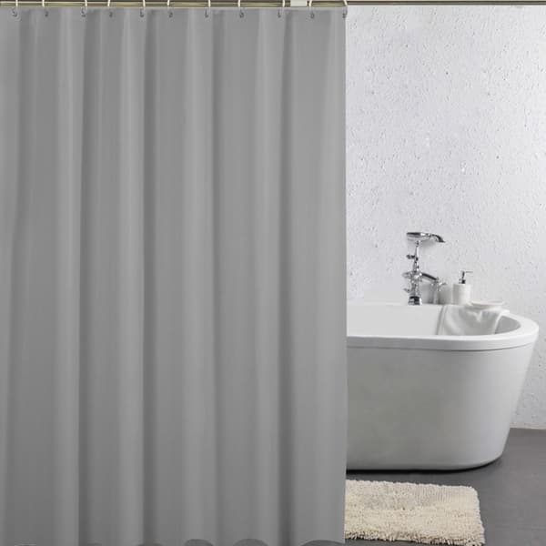 PEVA dusjforheng med metallmaljer - Grå Width 220 x height 180 344